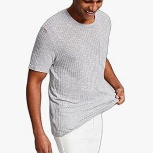 NEW! AND NOW THIS  Mens Long Length Short Sleeve Shirt XXL‎ Heather Grey Soft